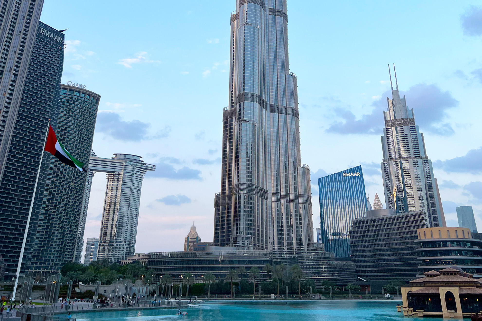 De Burj Khalifa in Dubai, de hoogste toren van de wereld