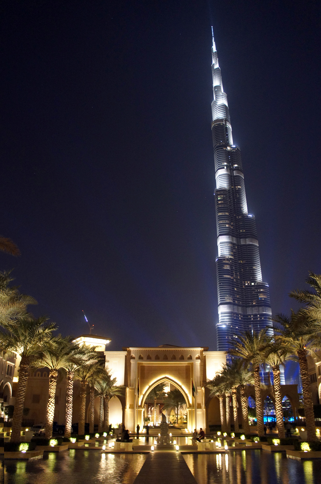 De Burj Khalifa in Dubai, de hoogste toren van de wereld