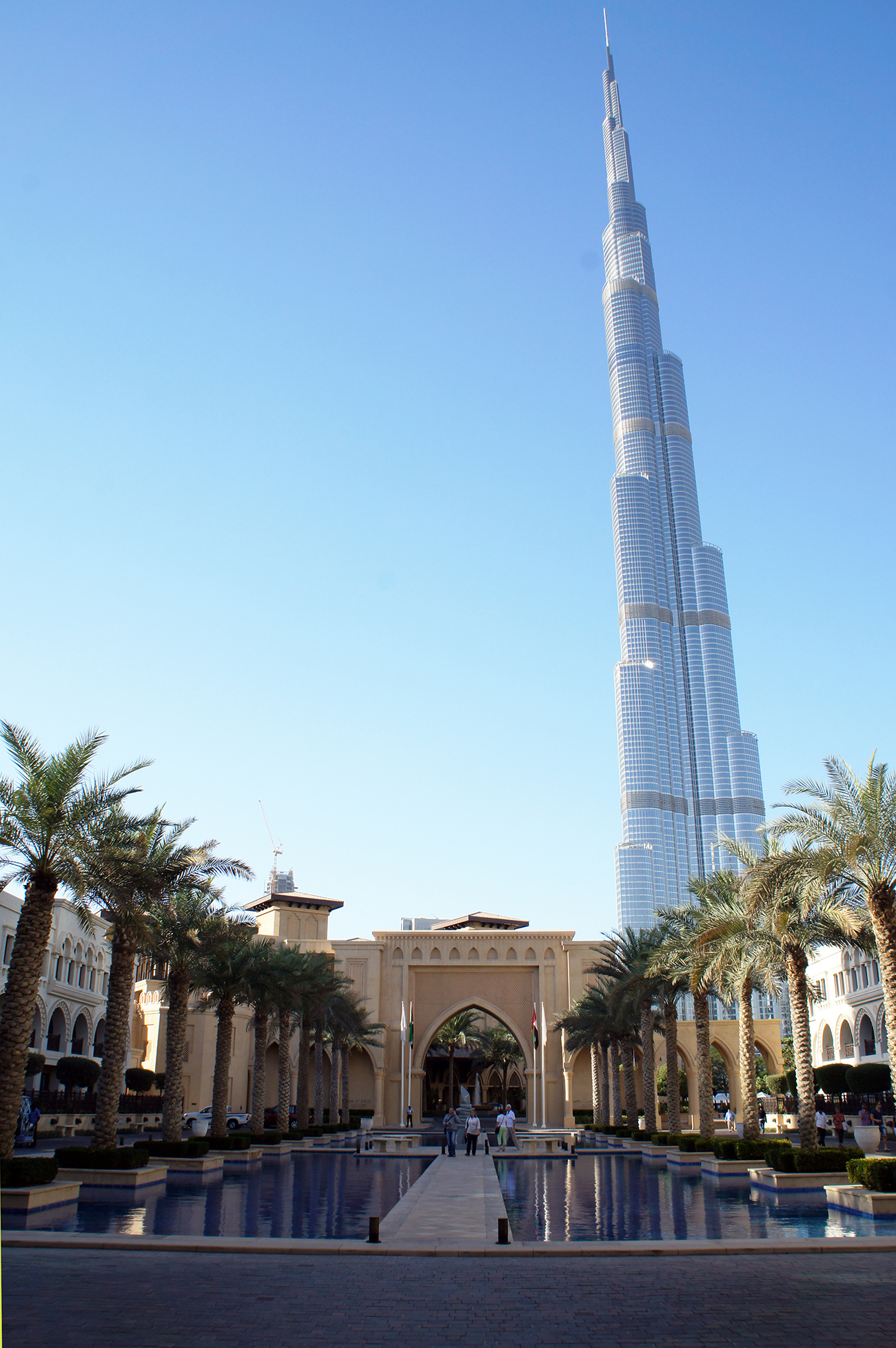 De Burj Khalifa in Dubai, de hoogste toren van de wereld