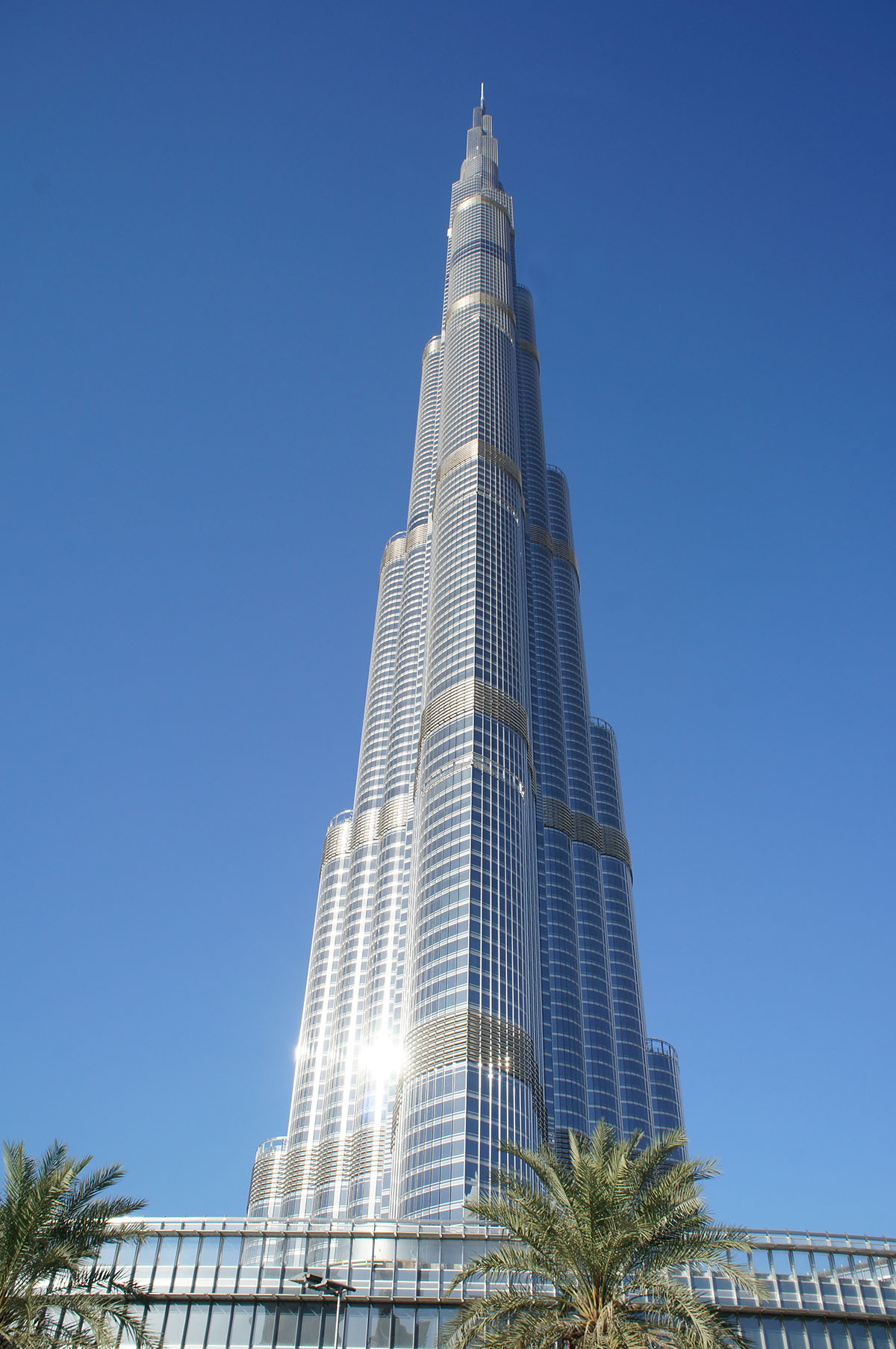 De Burj Khalifa in Dubai, de hoogste toren van de wereld